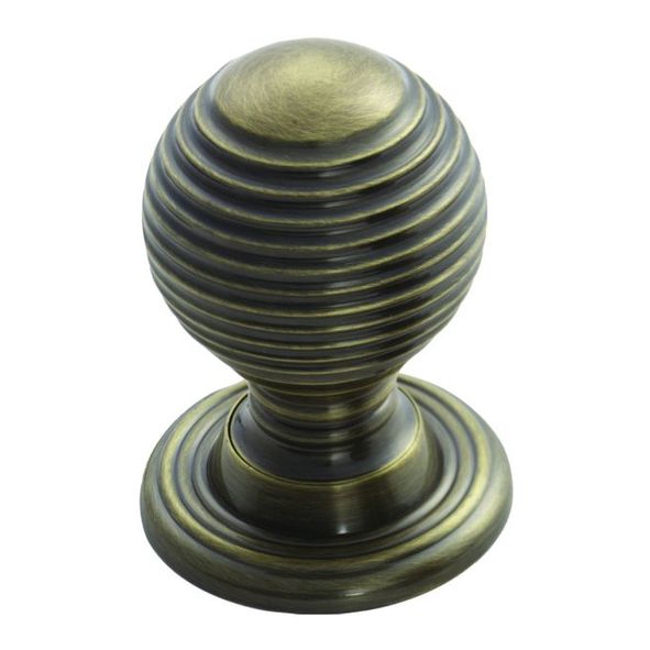 M1003FB • 23 x 25 x 33mm • Florentine Bronze • Fingertip Design Queen Anne Cabinet Knob