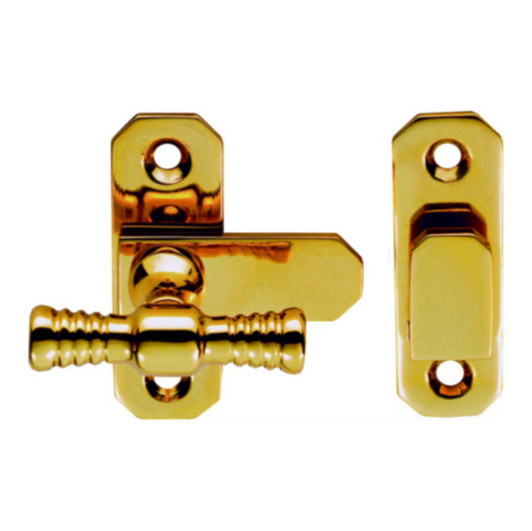 WF13 • 57 x 19mm • Polished Brass • Carlisle Brass Shutter Fastener