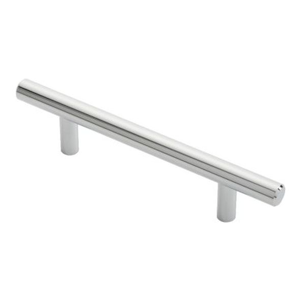 FTD445ACP  96 x 156 x 35mm  Polished Chrome  Fingertip Design Pedestal 12mm  Cabinet Pull Handle