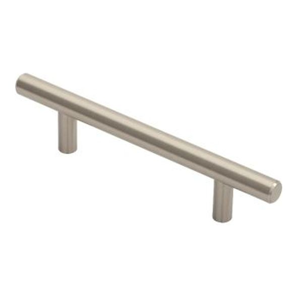 FTD445ASN  96 x 156 x 35mm  Satin Nickel  Fingertip Design Pedestal 12mm  Cabinet Pull Handle