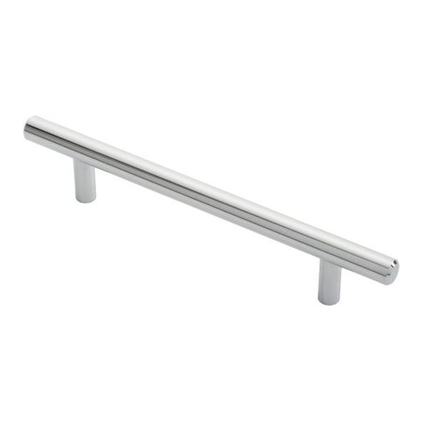 FTD445BCP  128 x 188 x 35mm  Polished Chrome  Fingertip Design Pedestal 12mm  Cabinet Pull Handle