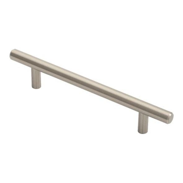 FTD445BSN  128 x 188 x 35mm  Satin Nickel  Fingertip Design Pedestal 12mm  Cabinet Pull Handle