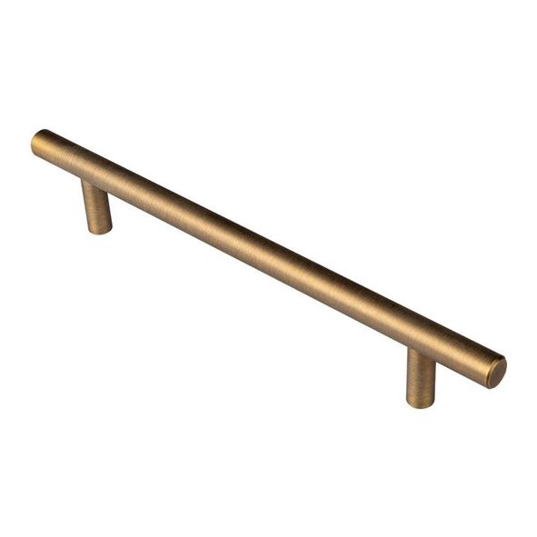 FTD445CAB • 160 x 220 x 35mm • Antique Brass Effect • Fingertip Design Pedestal 12mm Ø Cabinet Pull Handle