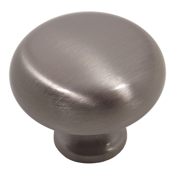 135.24.601  32 x 26mm  Satin Stainless Effect  Economy Bun Cabinet Knob