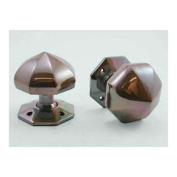 DKF061-076-RBMA  76mm Rose x 76mm Knob  Solid Bronze  Churchill Mortice Knobs On Roses