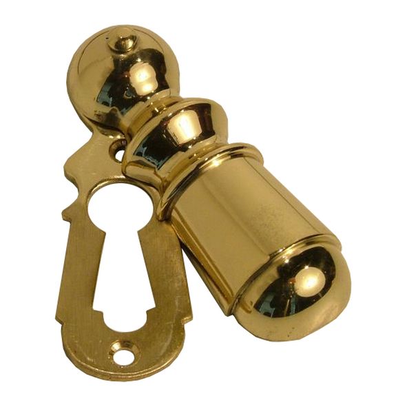 ESC001PBL  For Standard Lock  Polished Brass  Dunedin Covered Escutcheon