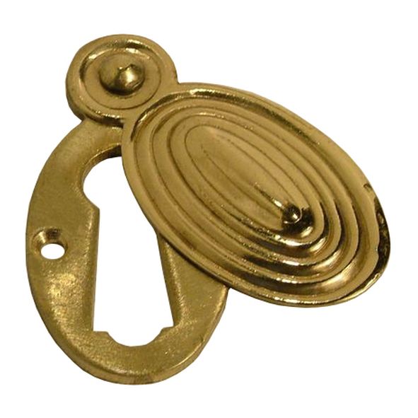 ESC046PBL  For Standard Lock  Polished Brass  Kensington Covered Escutcheon
