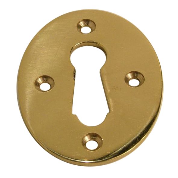 ESC079PBL  For Standard Lock  Polished Brass  Garrick Open Escutcheon