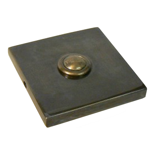 FBP035IBM-075  075 x 075mm  Bronze Plated  Heavy Cast Bell Push