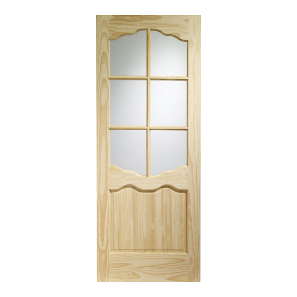 XL Joinery Internal Clear Pine Riviera Doors [Clear Glass]