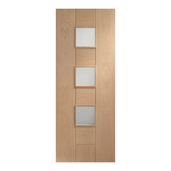 XL Joinery Internal Oak Messina Pre-Finished Doors [Clear Glass]