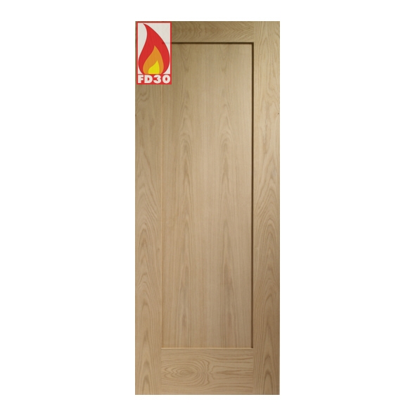 INTOSHAP1030-FD  1981 x 762 x 44mm [30]  Internal Unfinished Oak Pattern 10 FD30 Fire Door
