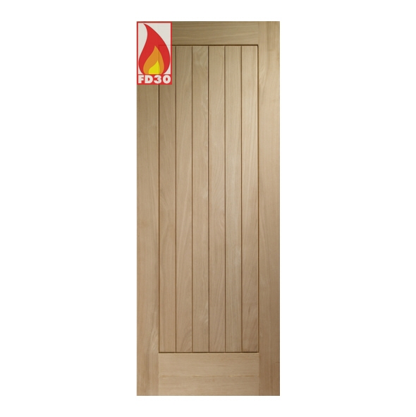 XL Joinery Internal Oak Suffolk Essential Pre-Finished FD30 Fire Doors