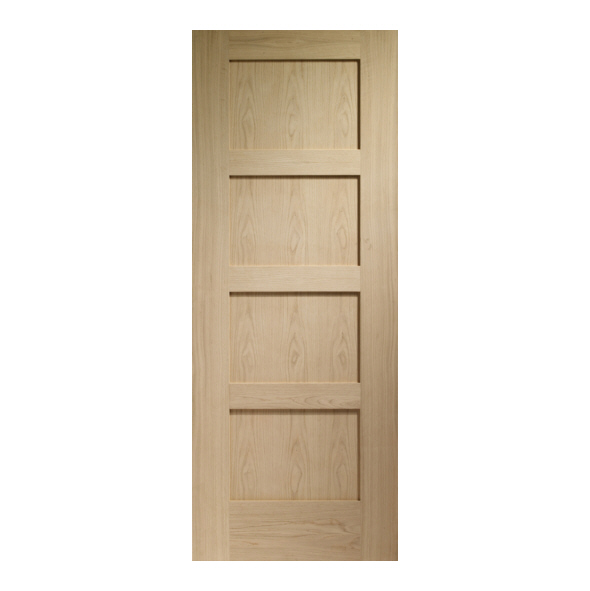 XL Joinery Internal Unfinished Oak Shaker 4 Panel Doors