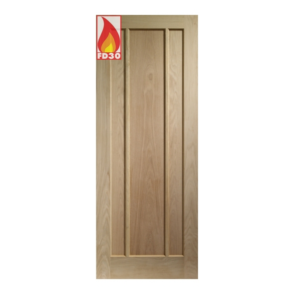 INTOWOR27-FD  1981 x 686 x 44mm [27]  Internal Unfinished Oak Worcester FD30 Fire Door