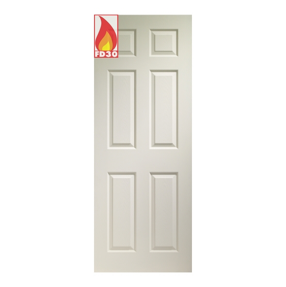 WM6P30FD  1981 x 762 x 45mm [30]  Internal White Primed Moulded Colonist FD30 Fire Door