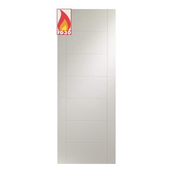 WPPAL33-FD  1981 x 838 x 44mm [33]  Internal White Primed Palermo FD30 Fire Door