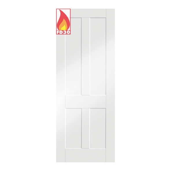 XL Joinery Internal White Primed Victorian Shaker FD30 Fire Doors