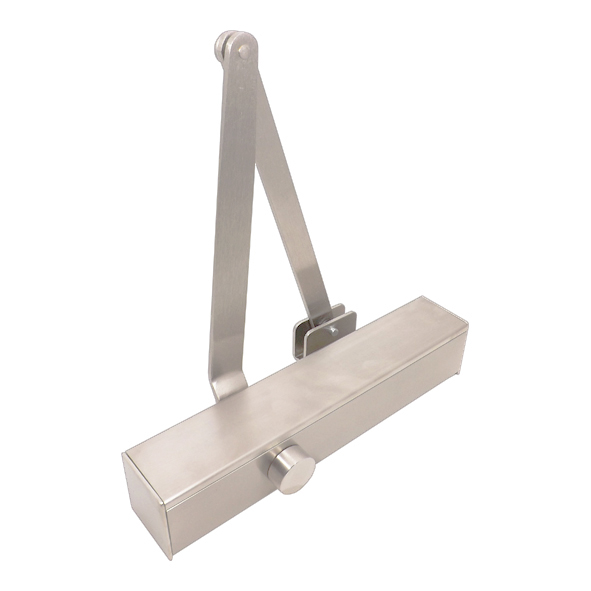 4820-PSS  Polished Stainless  Designer EN 2 to EN 4 Cam Action Magnetic Hold Open Overhead Door Closer