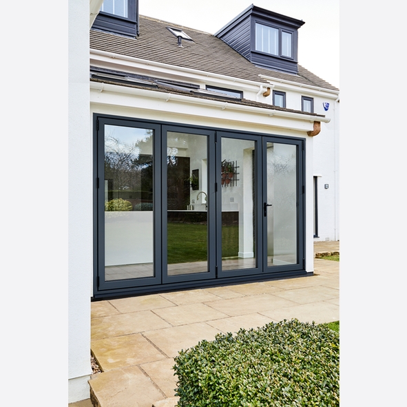 ALUVUGL12  2090 x 3590 x 44mm  LPD External Prefinished Anthracite Grey AluVu Bi-Fold Door [Left Hand]