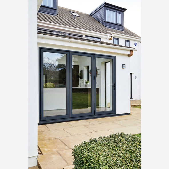 ALUVUGL8  2090 x 2390 x 44mm  LPD External Prefinished Anthracite Grey AluVu Bi-Fold Door [Left Hand]