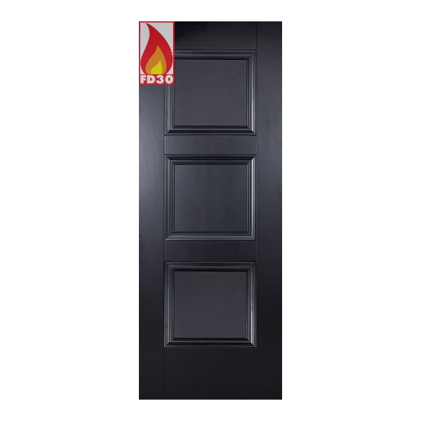 LPD Internal Black Primed Plus Amsterdam FD30 Fire Doors
