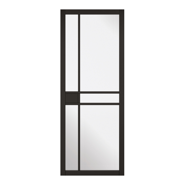 LPD Internal Black Primed Grenwich Doors [Clear Glass]