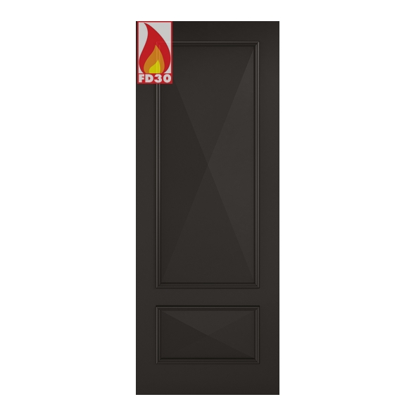 LPD Internal Black Primed Plus Knightsbridge 2P FD30 Fire Doors