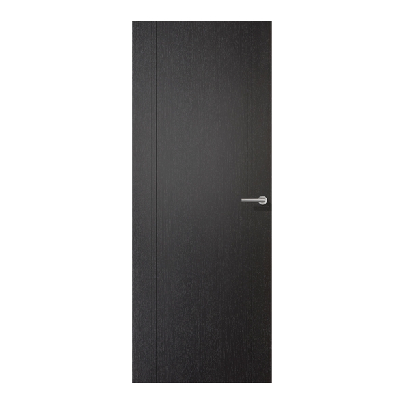 LPD Internal Prefinished Black Laminate Monaco Doors