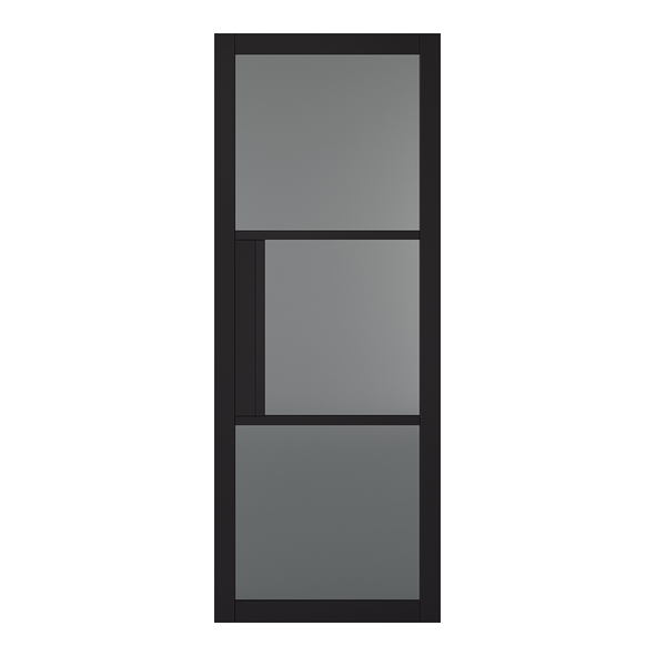 LPD Internal Black Primed Plus Tribeca Doors [Tinted Glass]