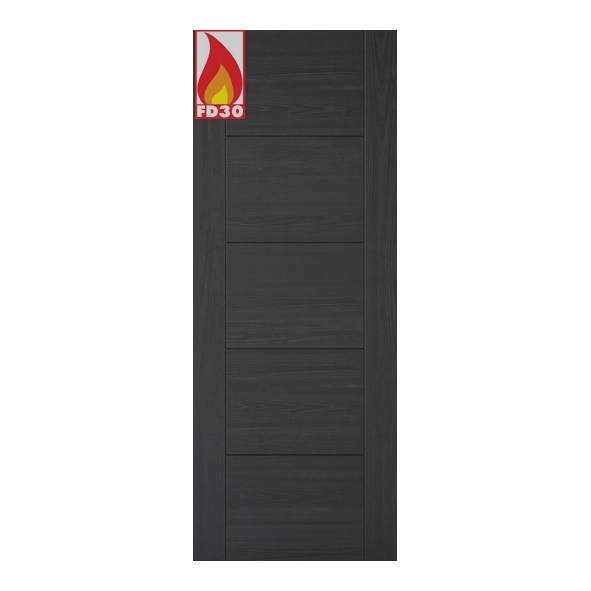 LPD Internal Prefinished Charcoal Black Vancouver FD30 Fire Doors