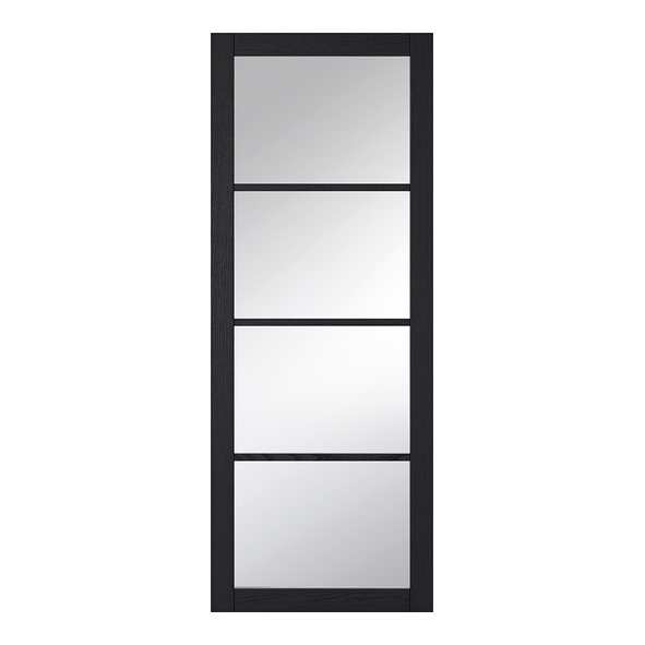 LPD Internal Prefinished Dark Charcoal Soho 4L  Doors [Clear Glass]
