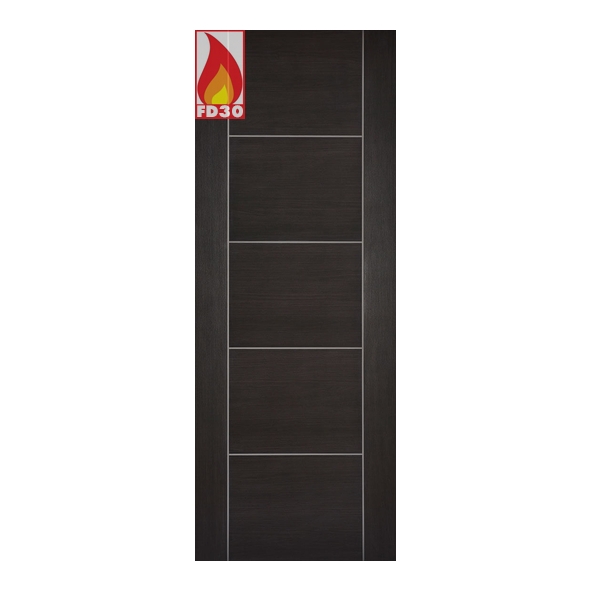 LPD Internal Prefinished Dark Grey Laminate Vancouver FD30 Fire Doors