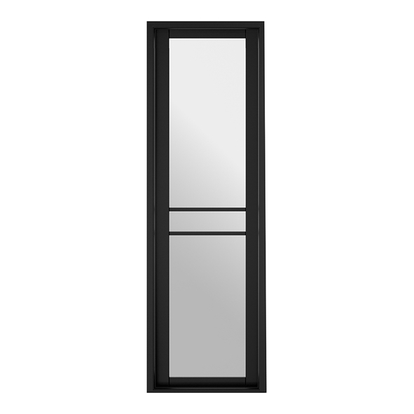 W8GREENW3  1981 x 579 x 35mm  LPD Internal Black Primed Greenwich W8 Demi Panel [Clear Glazed]