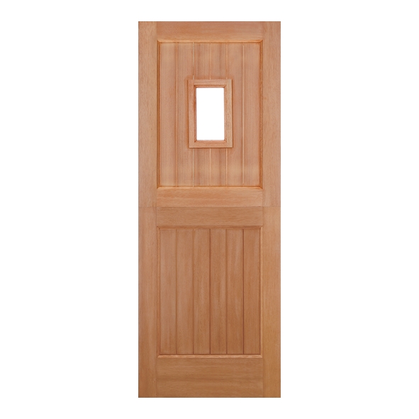 LPD External Hardwood M&T Straight Top Stable 1L Doors [Unglazed]