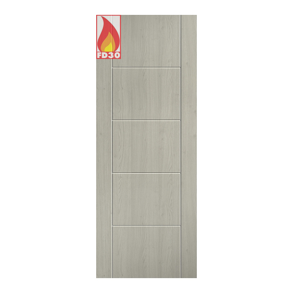 LPD Internal Prefinished Light Grey Laminate Ladder FD30 Fire Doors