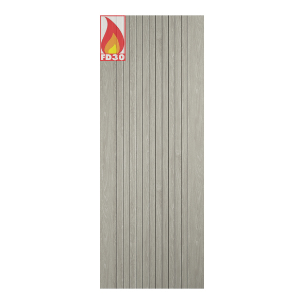 LPD Internal Prefinished Light Grey Laminate Sydney FD30 Fire Doors