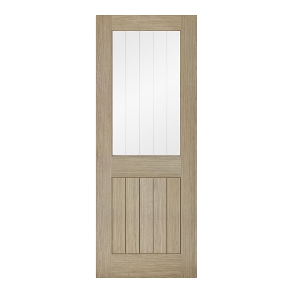 LPD Internal Prefinished Light Grey Belize Doors [Clear Etched Glass]