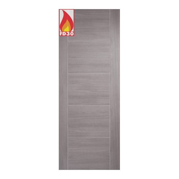 LPD Internal Prefinished Light Grey Laminate Vancouver FD30 Fire Doors