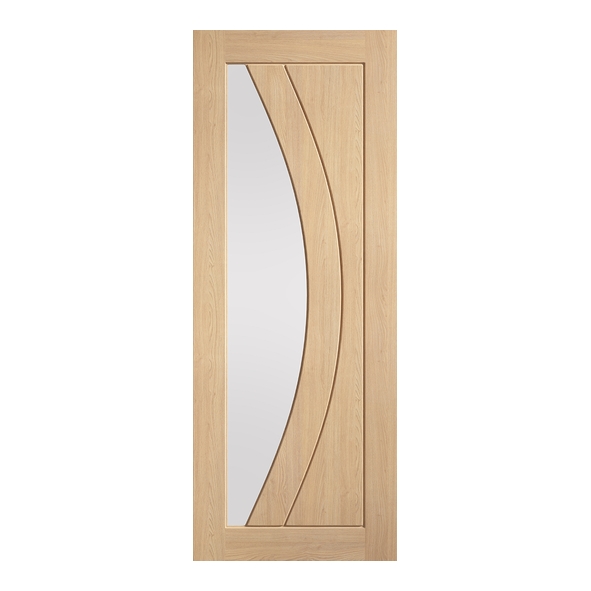 LPD Internal Prefinished Oak Girona Doors [Clear Glass]