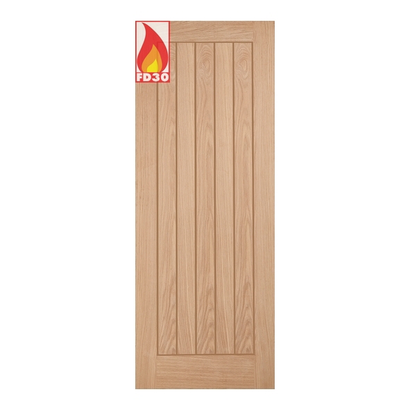 OBELFC27  1981 x 686 x 44mm [27]  LPD Internal Unfinished Oak Belize FD30 Fire Door