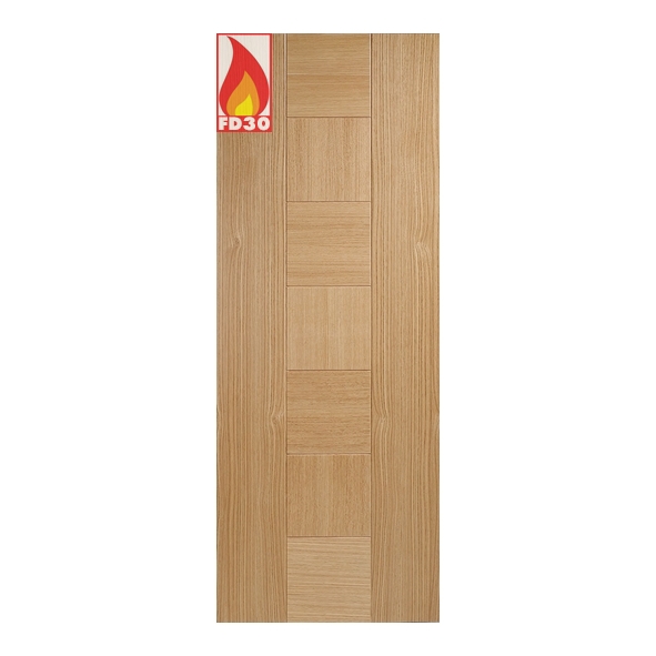LPD Internal Prefinished Oak Catalonia FD30 Fire Doors