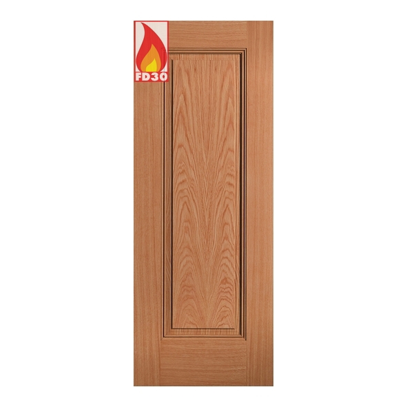 EINOAKFC27  1981 x 686 x 44mm [27]  LPD Internal Prefinished Oak Eindhoven FD30 Fire Door