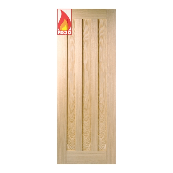 LPD Internal Prefinished Oak Idaho FD30 Fire Doors