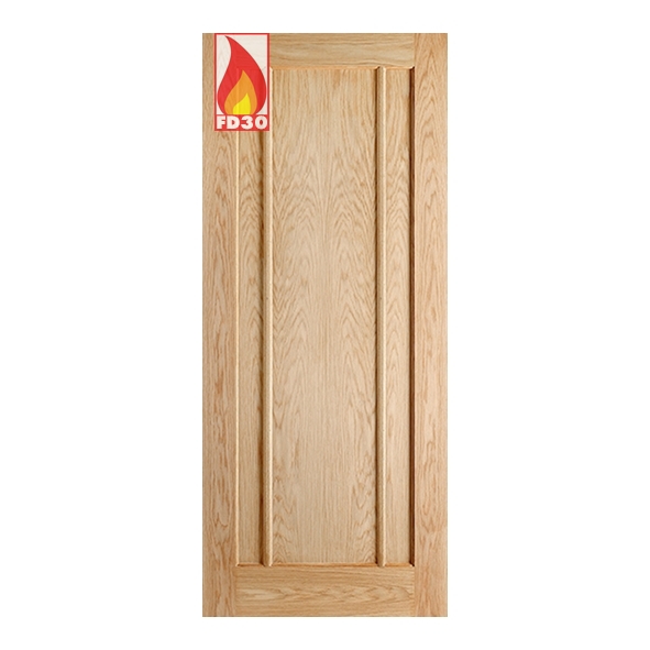 LPD Internal Unfinished Oak Lincoln FD30 Fire Doors