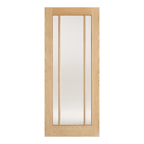 LPD Internal Prefinished Oak Lincoln Doors [Clear Glass]