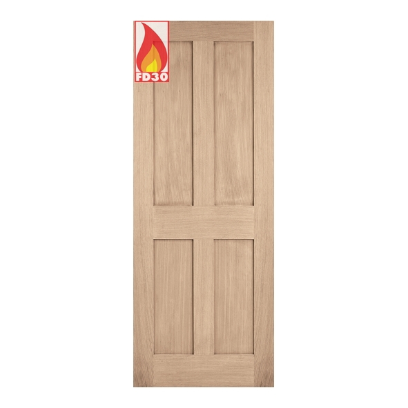 PFOLONFC27  1981 x 686 x 44mm [27]  LPD Internal Prefinished Oak London FD30 Fire Door