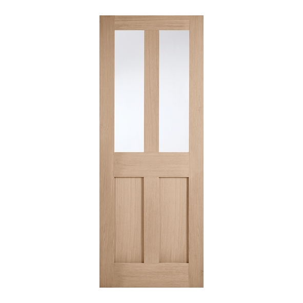 LPD Internal Prefinished Oak London Doors [Clear Glass]