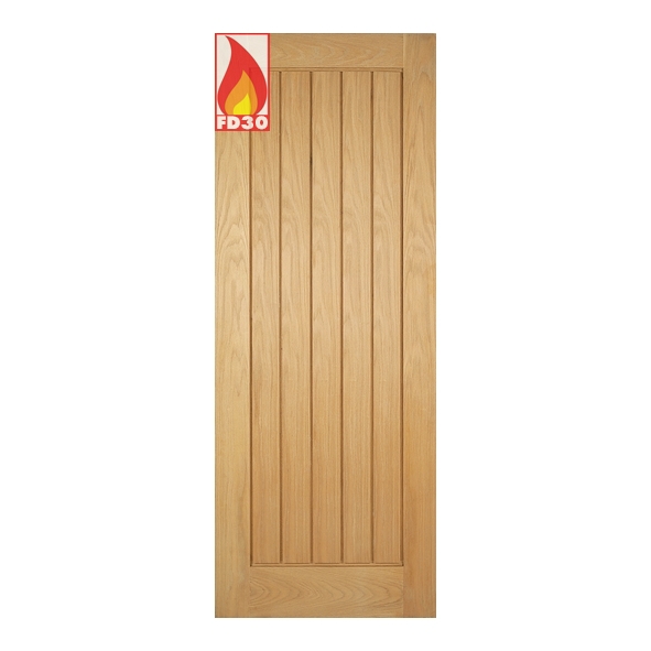 FCOMEX24  1981 x 610 x 44mm [24]  LPD Internal Unfinished Oak Mexicano FD30 Fire Door