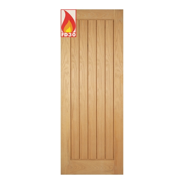 PFOMEXFC27  1981 x 686 x 44mm [27]  LPD Internal Prefinished Oak Mexicano FD30 Fire Door